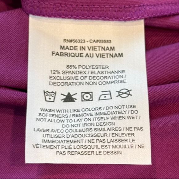 Nike Dri-FIT One Luxe Slim Fit Tank Top 'Viotech' Purple‎ Medium DD4931-503 NEW - Picture 5 of 13